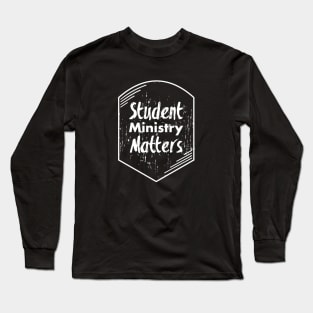 Student Ministry Matters White Logo Long Sleeve T-Shirt